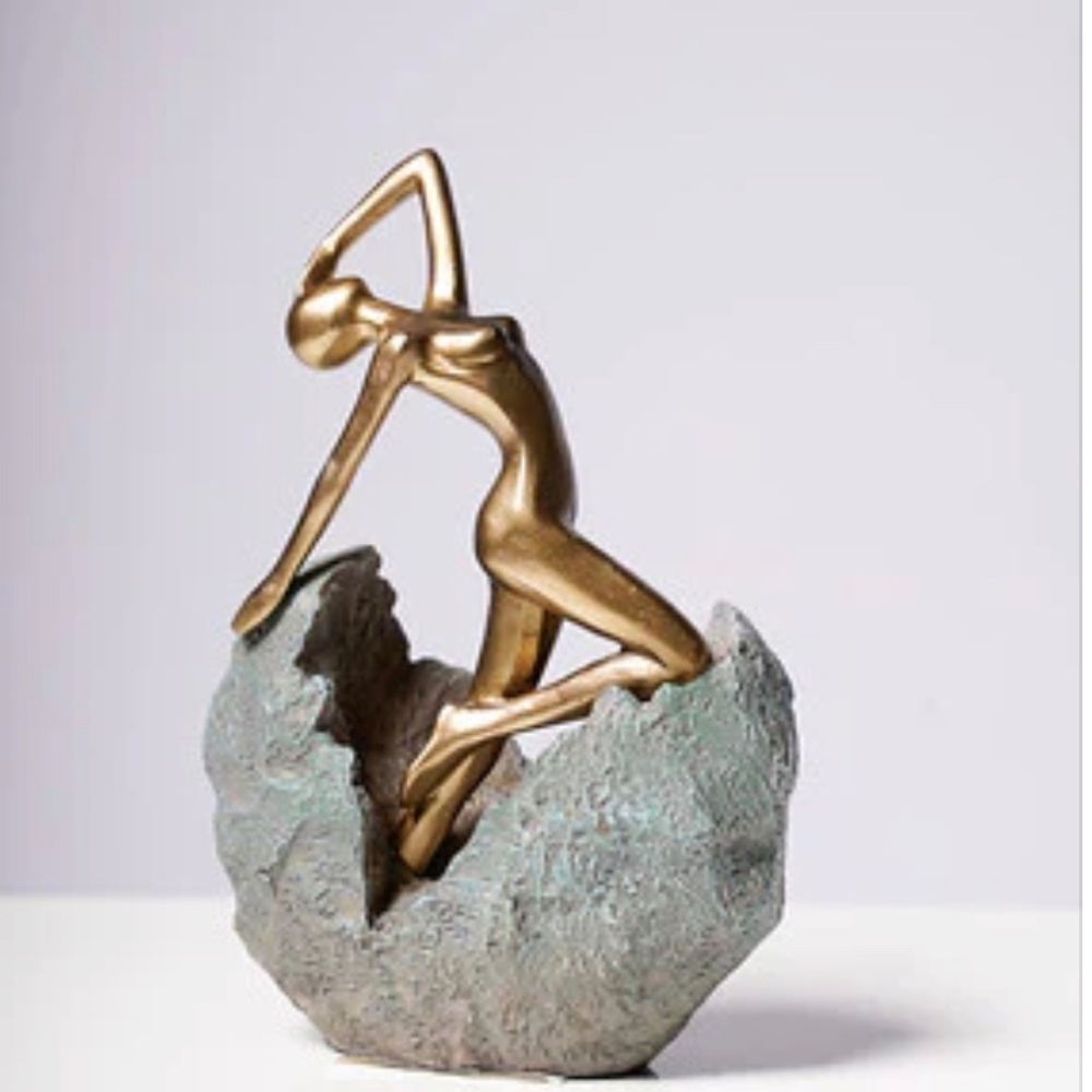 New Lady on the Rock Figurine